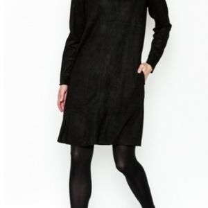 Faux suede dress